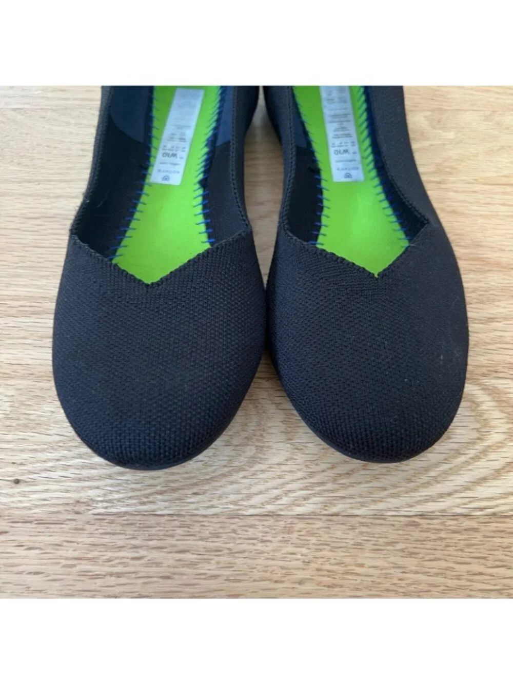 Rothy's Classic Black Round Toe Loafers Women's Size 10